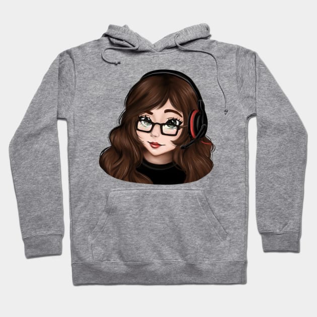 Girl streamer Hoodie by Artles